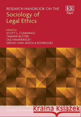 Research Handbook on the Sociology of Legal Ethics