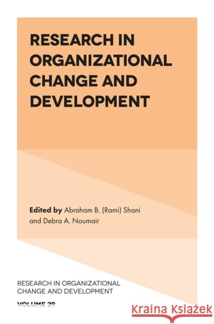 Research in Organizational Change and Development