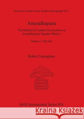 Anuradhapura: The British-Sri Lankan Excavations at Anuradhapura Salgaha Watta 2. Volume I: The Site