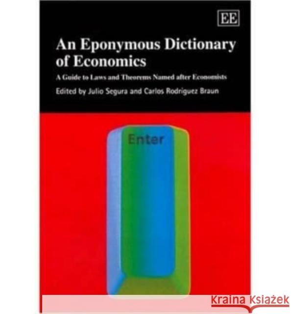 An Eponymous Dictionary of Economics: A Guide to Laws and Theorems Named after Economists