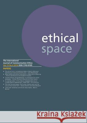 Ethical Space Vol.13 Issue 4