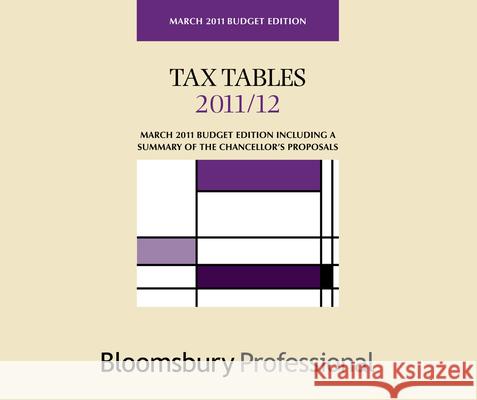 Tax Tables: 2011-2012