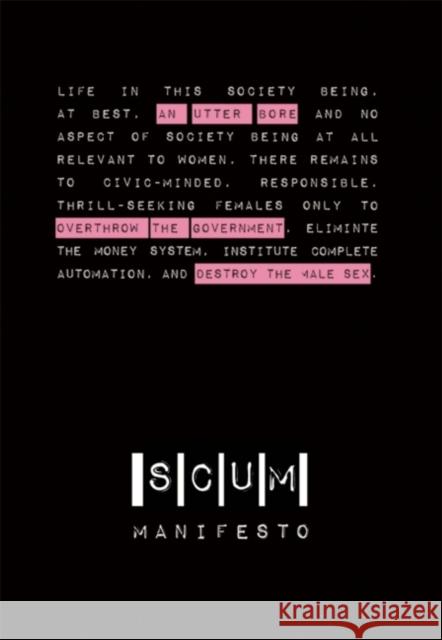 SCUM Manifesto