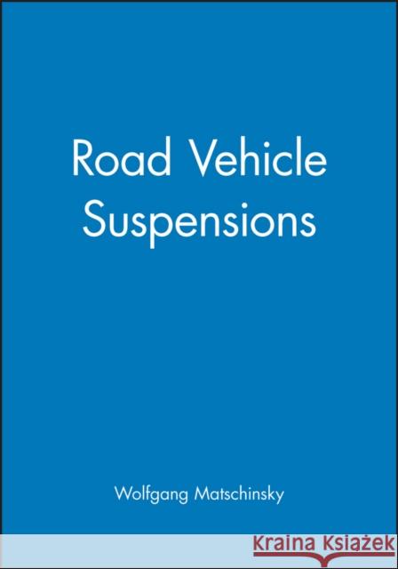 Road Vehicle Suspensions