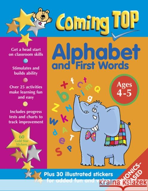 Coming Top: Alphabet and First Words - Ages 4 - 5