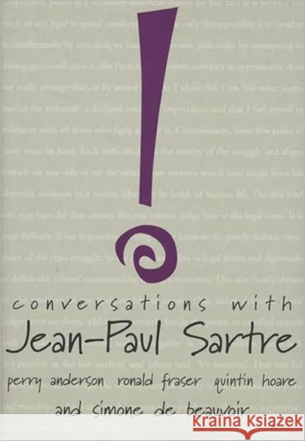 Conversations with Jean-Paul Sartre