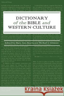 Dictionary of the Bible and Western Culture