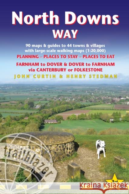 North Downs Way Trailblazer Walking Guide 3e: Practical guide with Large-Scale Walking Maps & Guides to Towns & Villages - Planning, Places To Stay, Places to Eat