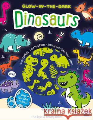 Glow-In-The-Dark Dinosaurs Sticker Activity Book