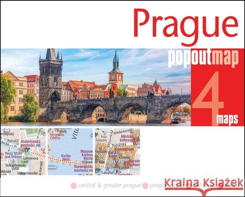 Prague PopOut Map - pocket size, pop up map of Prague city centre