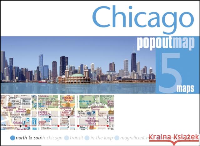 Chicago PopOut Map: Pocket size, pop up, city map of Chicago