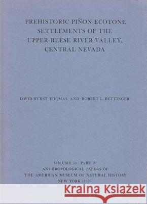 Prehistoric Pinon Ecotone Settlements of the Upper Reese River Valley, Central Nevada: Part 3