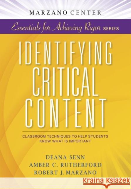 Identifying Critical Content