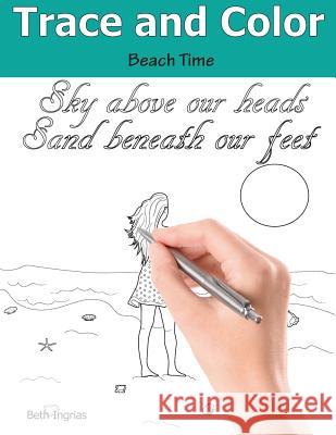 Trace and Color: Beach Time: Adult Activity Book