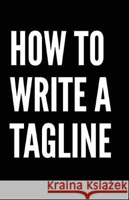 How to write a tagline