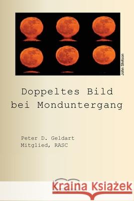 Doppeltes Bild bei Monduntergang