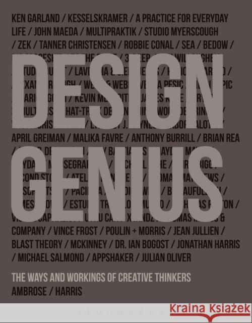 Design Genius: The Ways and Workings of Creative Thinkers