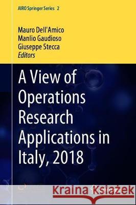 A View of Operations Research Applications in Italy, 2018