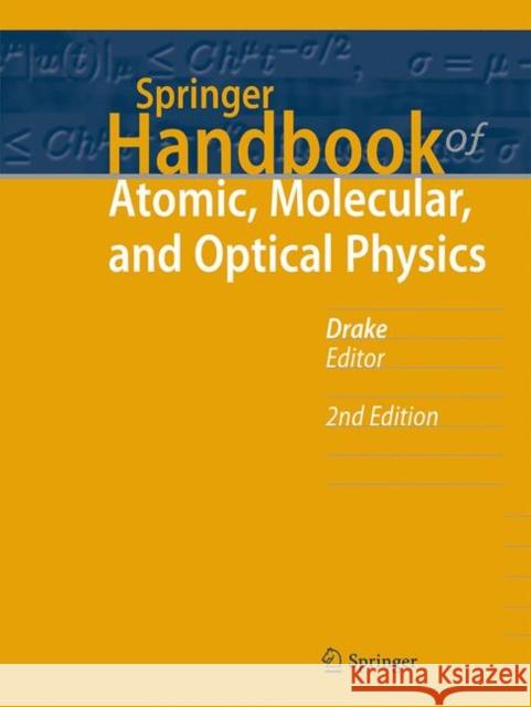 Springer Handbook of Atomic, Molecular, and Optical Physics