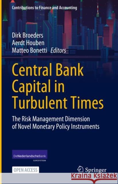 Central Bank Capital in Turbulent Times: The Risk Management Dimension of Novel Monetary Policy Instruments