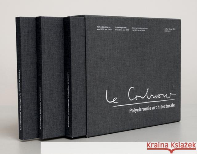 Polychromie architecturale, 3 Tle. : Le Corbusiers Farbenklaviaturen von 1931 und 1959 / Le Corbusier's Color Keyboards from 1931 and 1959 / Les claviers de couleurs de Le Corbusier de 1931 et de 1959