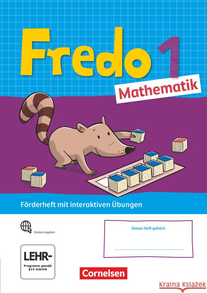 Fredo - Mathematik - Ausgabe A - 2021 - 1. Schuljahr Förderheft mit interaktiven Übungen auf scook.de - Mit Stickerbogen