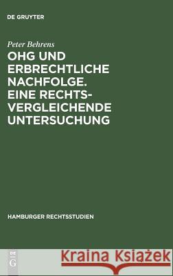 OHG und erbrechtliche Nachfolge. Eine rechtsvergleichende Untersuchung