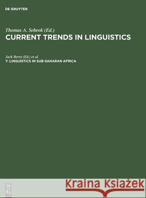 Linguistics in Sub-Saharan Africa