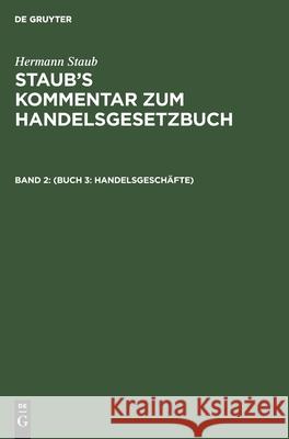 (Buch 3: Handelsgeschäfte)