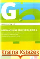 Grammatik und Rechtschreibung, Arbeitsheft für die Klassen 9/10 : Grammatik, Rechtschreibung, Zeichensetzung. Strategien und Arbeitstechniken. Material zur Diagnose und Förderung. Auf der Grundlage vo