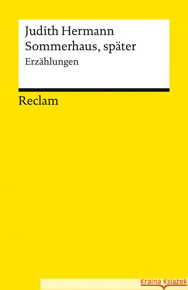 Sommerhaus, später. Erzählungen