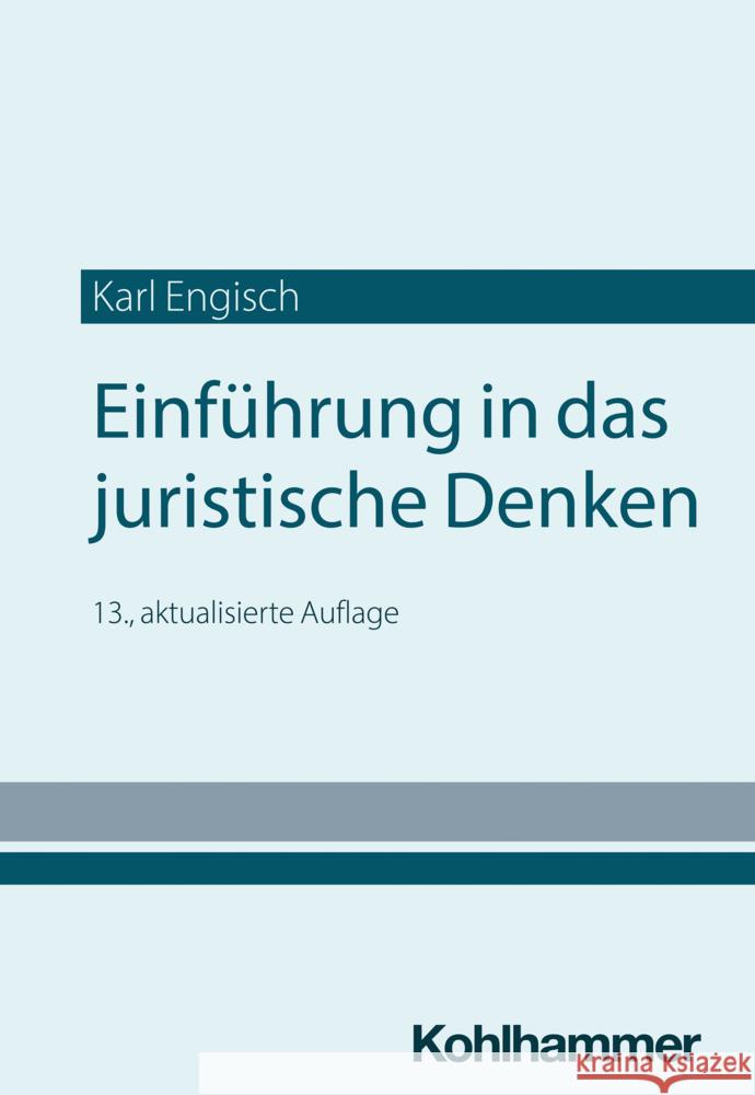 Einfuhrung in Das Juristische Denken