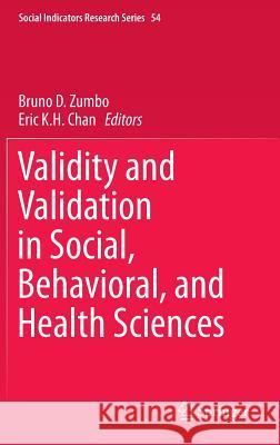 Validity and Validation in Social, Behavioral, and Health Sciences