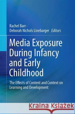 Media Exposure During Infancy and Early Childhood: The Effects of Content and Context on Learning and Development