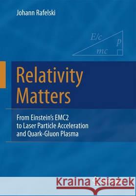 Relativity Matters: From Einstein's Emc2 to Laser Particle Acceleration and Quark-Gluon Plasma