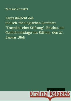 Jahresbericht des j?disch-theologischen Seminars 