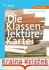 Die Klassenlektüre-Kartei, m. CD-ROM : Differenzierte Vorlagen zur Arbeit mit Literatur in der Sekundarstufe 1. Frei editierbare Vorlagen auf CD-ROM