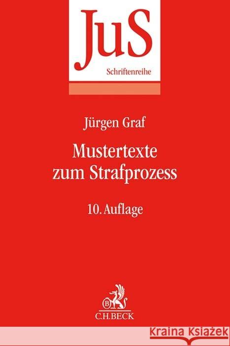 Mustertexte zum Strafprozess