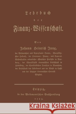 Lehrbuch Der Finanz-Wissenschaft