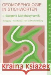 Exogene Morphodynamik. Abtragung, Verwitterung, Talbildung und Flächenbildung