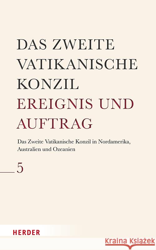 Das Zweite Vatikanische Konzil in Nordamerika, Australien Und Ozeanien