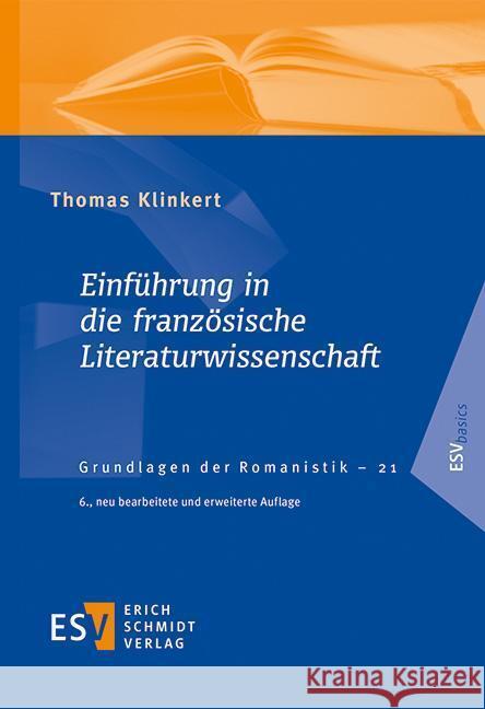 Einführung in die französische Literaturwissenschaft