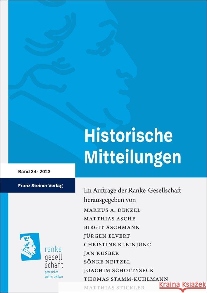 Historische Mitteilungen 34 (2023): Demokratiegeschichte