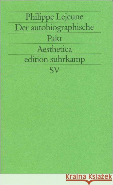 Der autobiographische Pakt