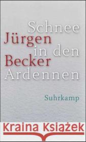 Schnee in den Ardennen : Journalroman. Ausgezeichnet mit dem Hermann-Lenz-Preis 2006