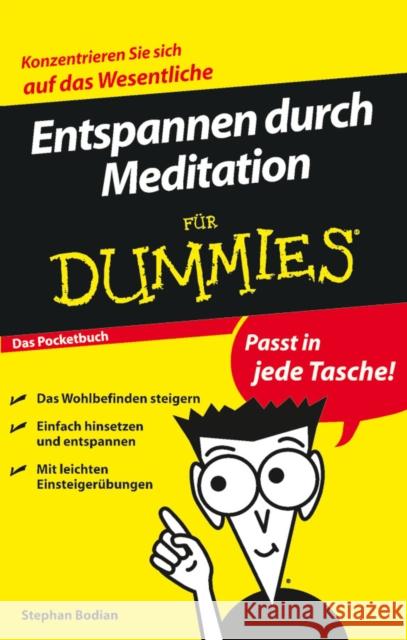 Entspannen durch Meditation fur Dummies Das Pocketbuch