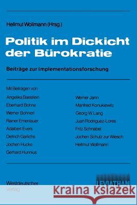 Politik Im Dickicht Der Bürokratie: Beiträge Zur Implementationsforschung