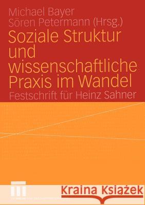 Soziale Struktur Und Wissenschaftliche Praxis Im Wandel: Festschrift Für Heinz Sahner