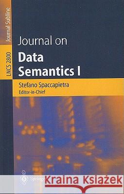 Journal on Data Semantics I