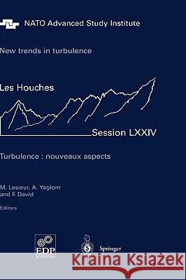 New Trends in Turbulence. Turbulence: Nouveaux Aspects: Les Houches Session LXXIV 31 July - 1 September 2000